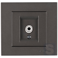 Розетка TV (SAT) кінцева Arvia Electric KAREN Антрацит (20 06 2000 288)